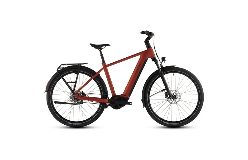 Hybridcykel el Cube Touring Hybrid Comfort SLX 800 Chilli/Chrome