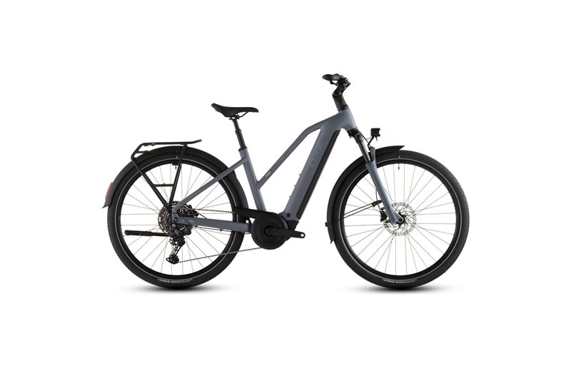 Hybridcykel el Cube Touring Hybrid Pro 800 Mid Pearlgrey/Grey