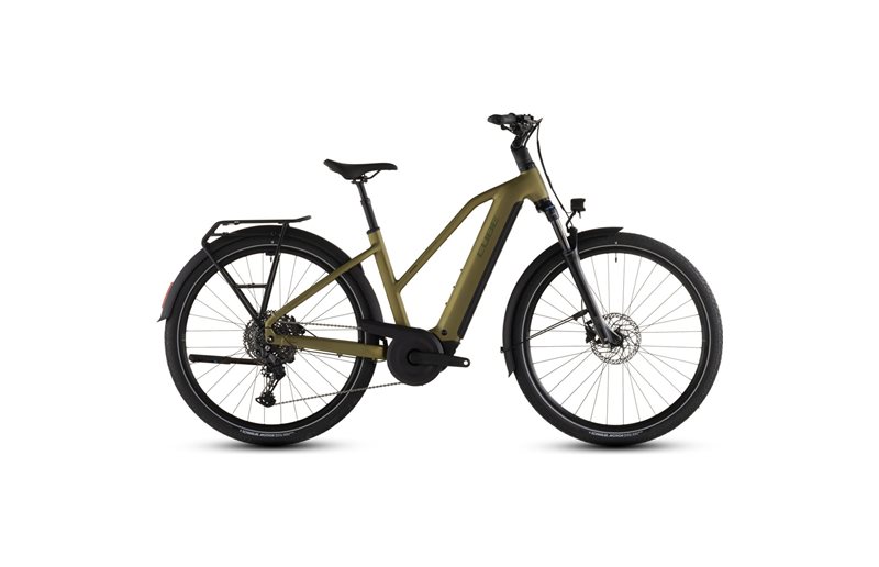 Sähköpyörä hybridi Cube Touring Hybrid Pro 800 Mid Goldenlime/Black