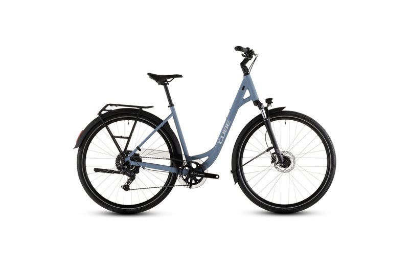 City-hybridipyörä Cube Touring ONE Low Bluebird/Grey
