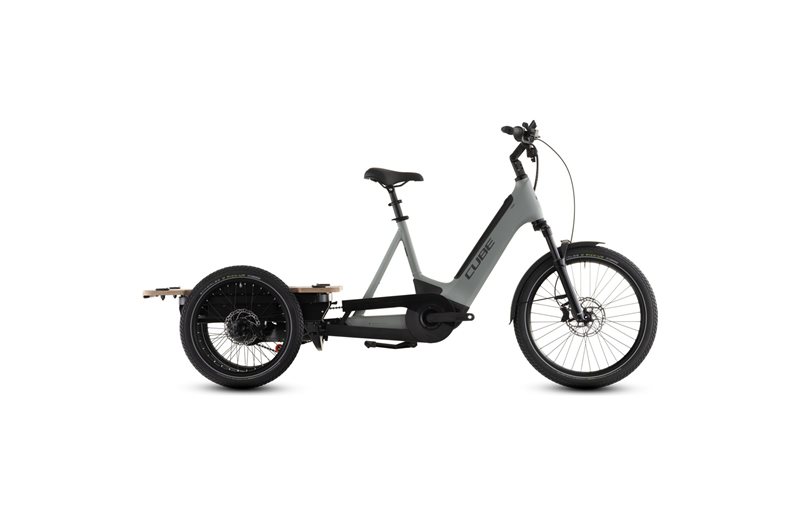 Lastcykel el Cube Trike Flatbed Hybrid 750 Swampgrey/Reflex ONESIZE