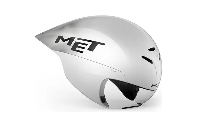 Cykelhjälm MET Drone Wide Body II White Metallic