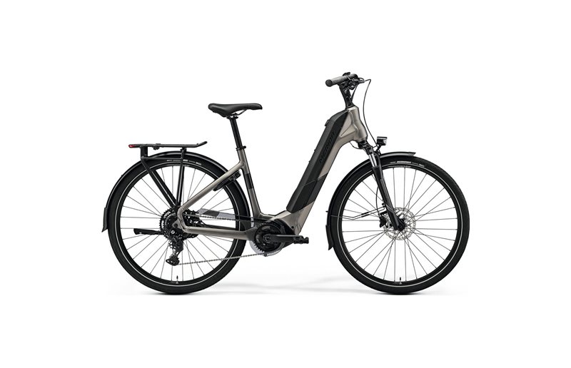 Hybridcykel el Merida eSpresso City 400 EQ Silk Warm Slate Grey/Black