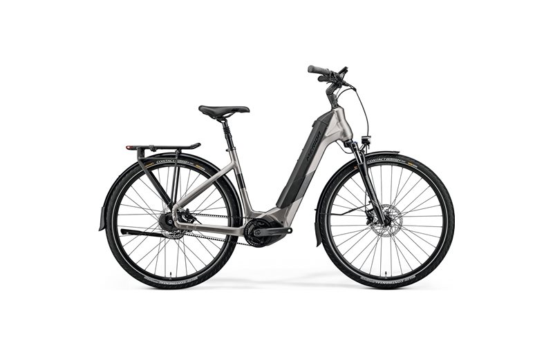 Hybridcykel el Merida eSpresso City 875 EQ Silk Warm Slate Grey/Black