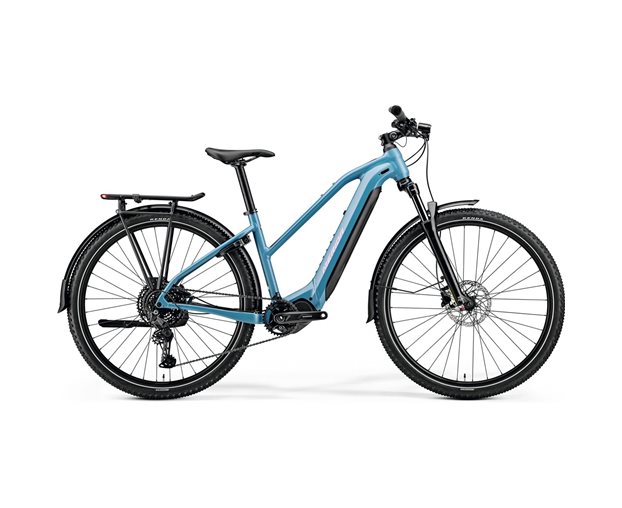 Hybridcykel el Merida eBig.Tour 400 EQ Silk Dove Blue/Blue