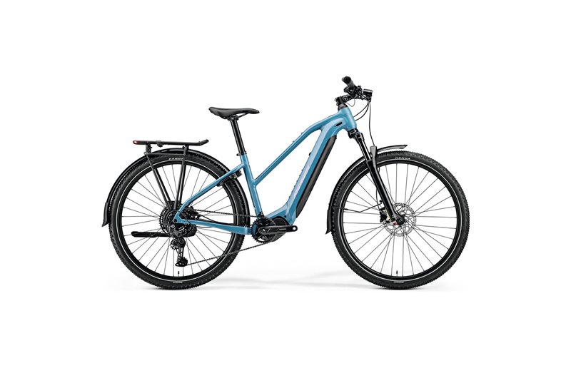 Hybridcykel el Merida eBig.Tour 400 EQ Silk Dove Blue/Blue