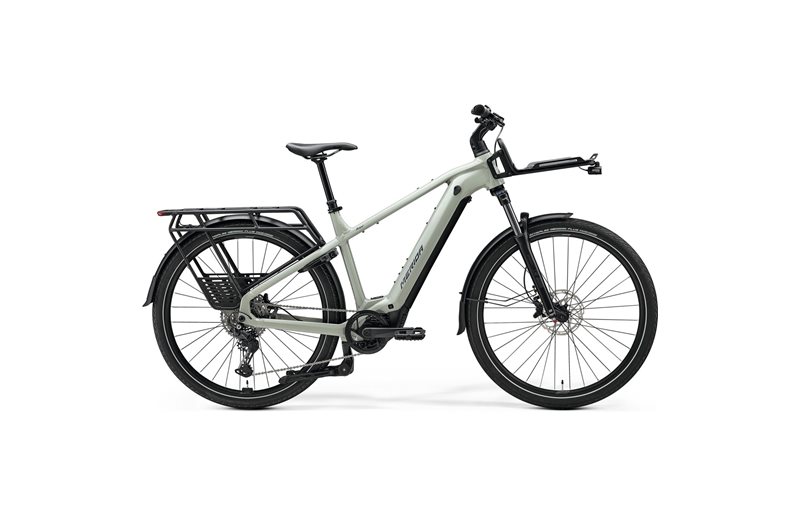 Hybridcykel el Merida eFloat HD 500 EQ Early Moss Grey/Blue