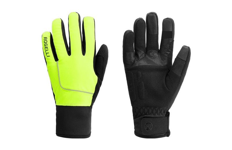 Cykelhandskar Rogelli Essential Fluor Yellow