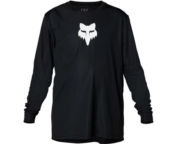 Cykeltröja Fox Ranger LS Jersey Youth Black