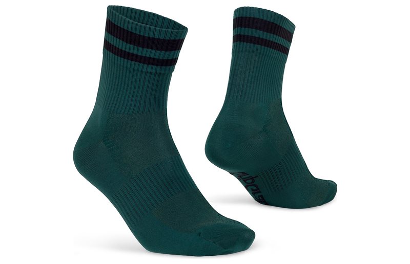 GripGrab Pyöräilysukat Original Stripes Crew Green