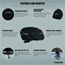 Vedenpitävä kypäräsuoja GripGrab Waterproof Black