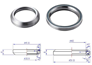 BBB Lager 41.8 Mm 45° X 45°/51.8 Mm 36° X 45°, 1 sett