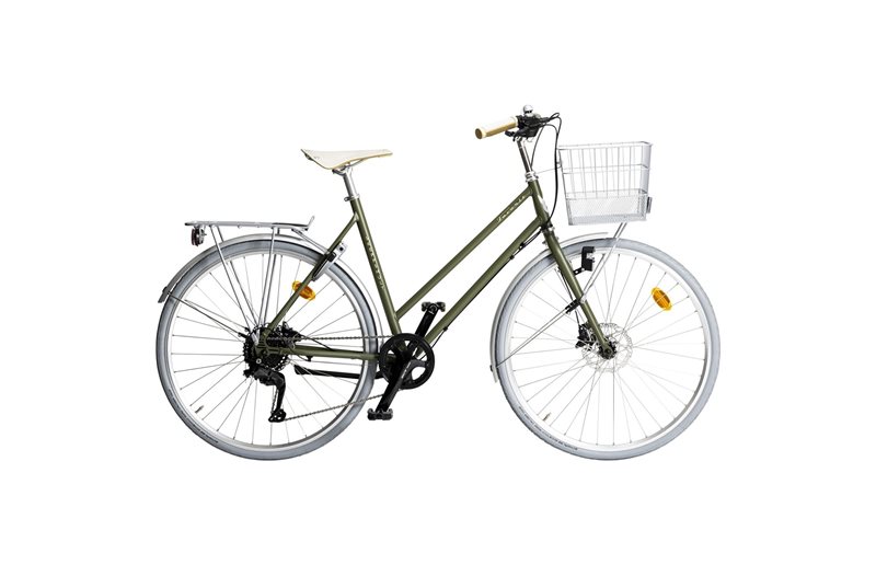 Naisten polkupyörä Skeppshult Favorit Sport 9-vaihteinen Fältgrön Matt