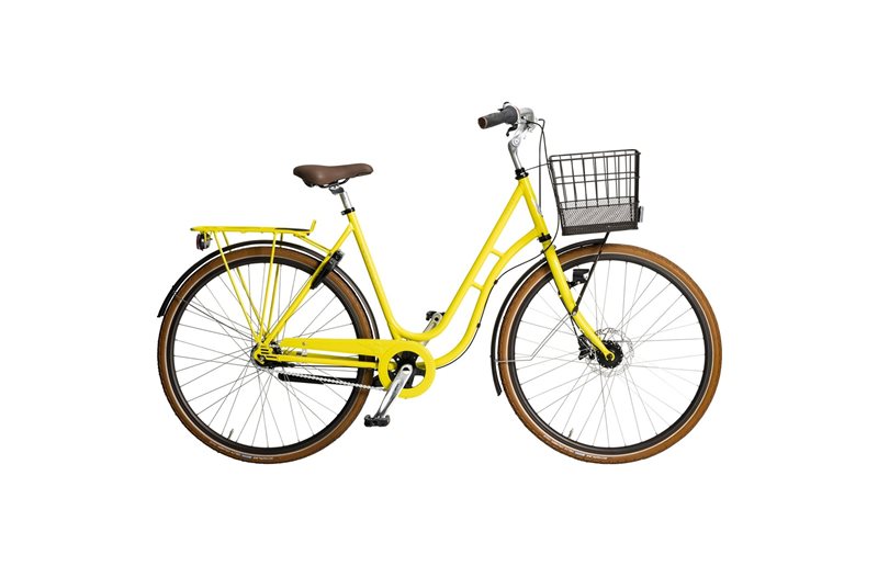 Damcykel Skeppshult Natur Colour 7-Vxl Bära Gul