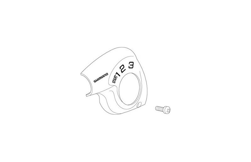 Indikatordeksel med skrue Shimano Nexus 3 til SL-3S35-E