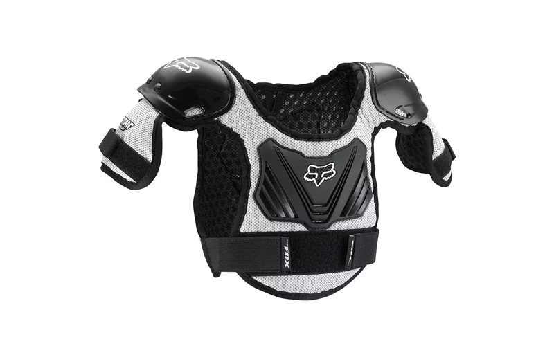 Ylävartalon suoja FOX Peewee Titan Protector Vest Kids Black/Silver