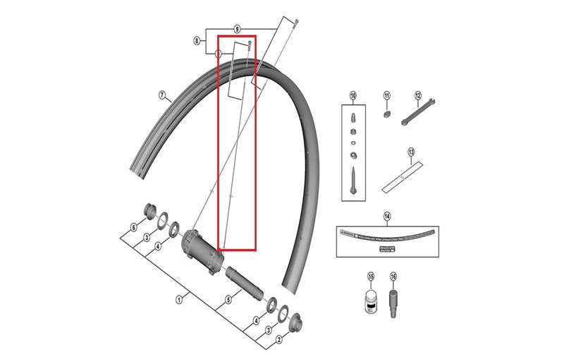 Pinna ja nippa Shimano XTR WH-M9200 Straightpull 24-Pakkaus