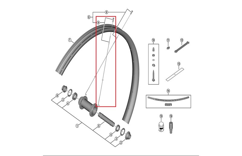 Eker & nippel Shimano XTR WH-M9220 J-bend 24-pack