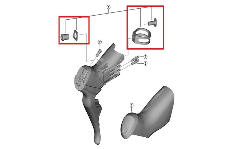 Shimano kiristyspanta Dura-Ace ST-R9250 23.8–24.2 mm
