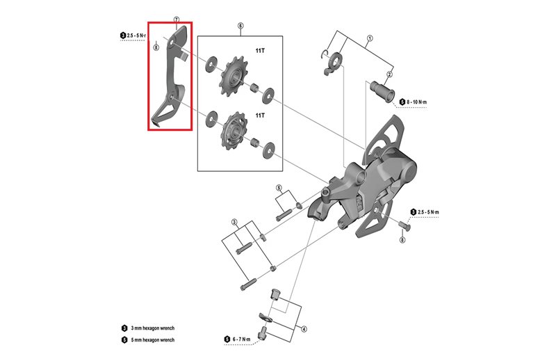 Sisälevy Shimano Cues Inner Plate RD-U4010