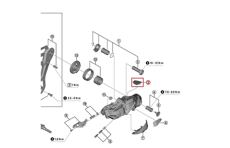 Shimano XTR Outer Cap RD-M9250
