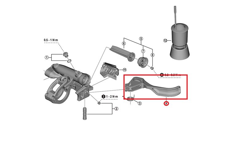 Jarrukahva Shimano XTR BL-M9220