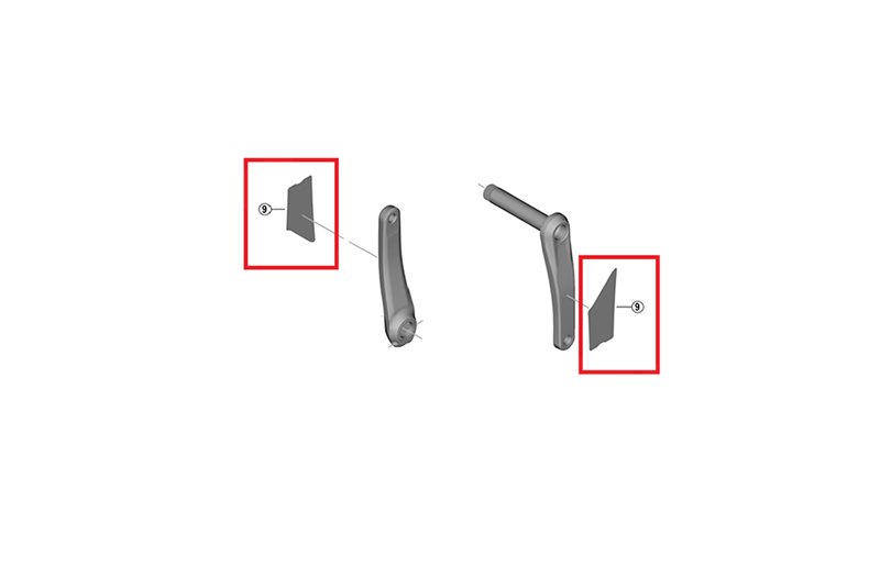 Shimano Deore XT Crankarm Protection Sticker 2pcs FC-M8200