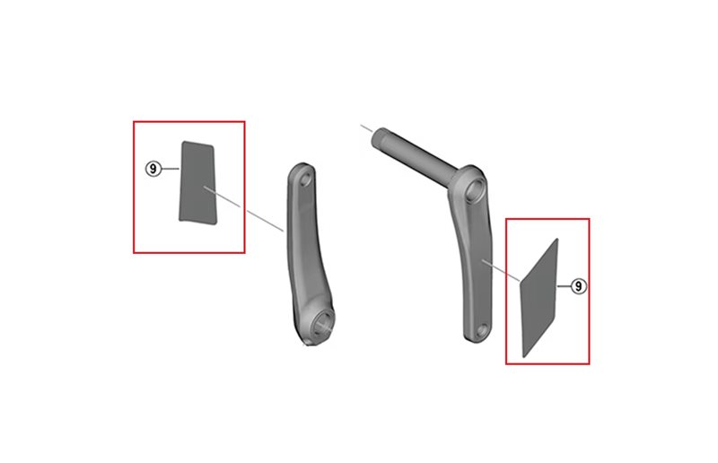 Shimano XTR Crankarm Protection Sticker 2pcs FC-M9200/9220