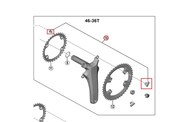 Shimano Ultegra Rataspultit FC-R8100 4 kpl