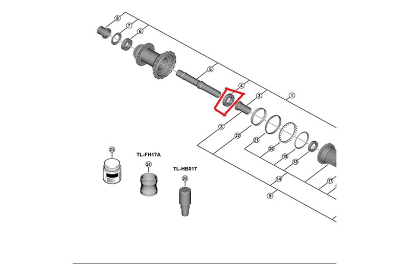 Laakeri Shimano Sealed Cartridge Bearing 17x30x7 FH-M9210-B