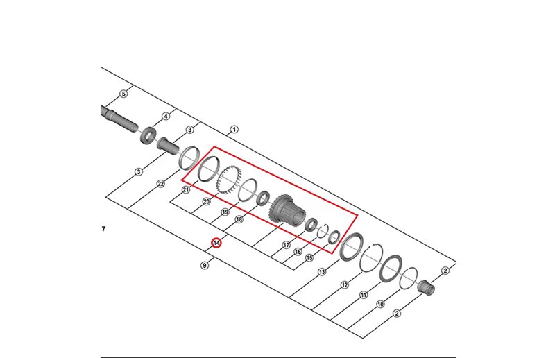 Vapaarattaan runko Shimano XTR FH-M9210 Microspline