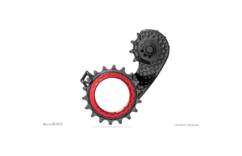 absoluteBLACK HOLLOWcage SRAM AXS Road Red