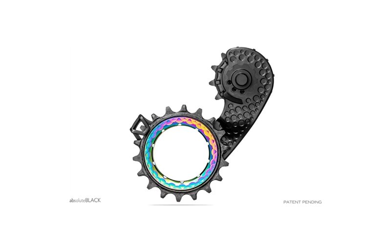 absoluteBLACK HOLLOWcage SRAM AXS Road Rainbow