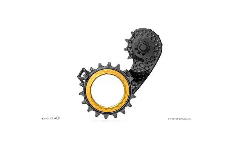 absoluteBLACK HOLLOWcage Shimano Road Gold
