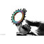 absoluteBLACK HOLLOWcage Shimano Road Rainbow