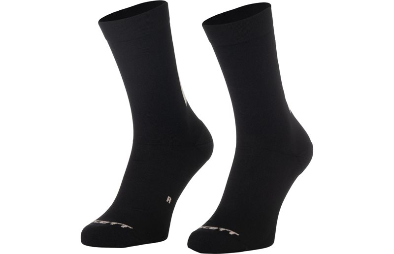 Strumpor Scott Block Stripe Crew Black/Faded Pink