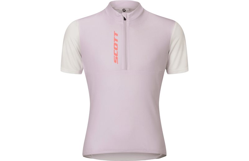 Cykeltröja Scott Jersey Jr SS Cotton White/Bliss Pink