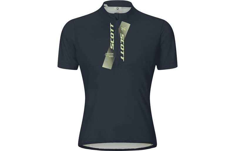 Cykeltröja Scott Jersey Jr SS Dark Blue/Acid Yellow