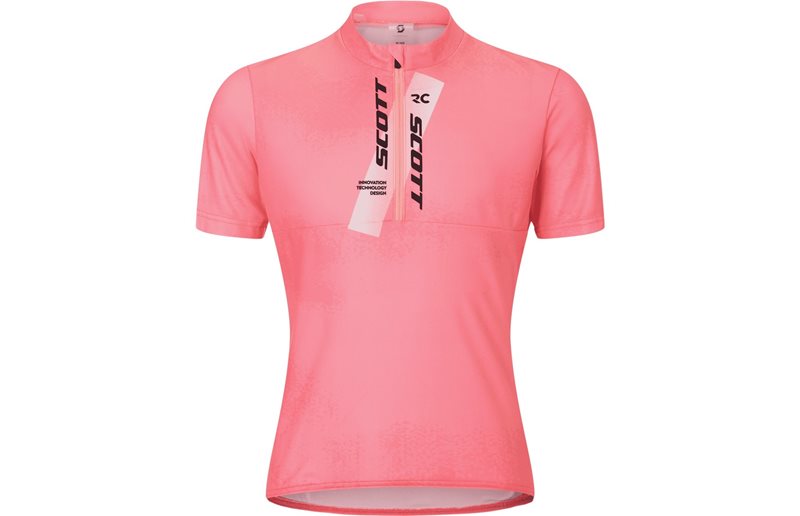 Cykeltröja Scott Jersey Jr SS Digital Pink/White