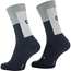 Strumpor Scott Block Stripe Crew Dark Blue/Spray Grey