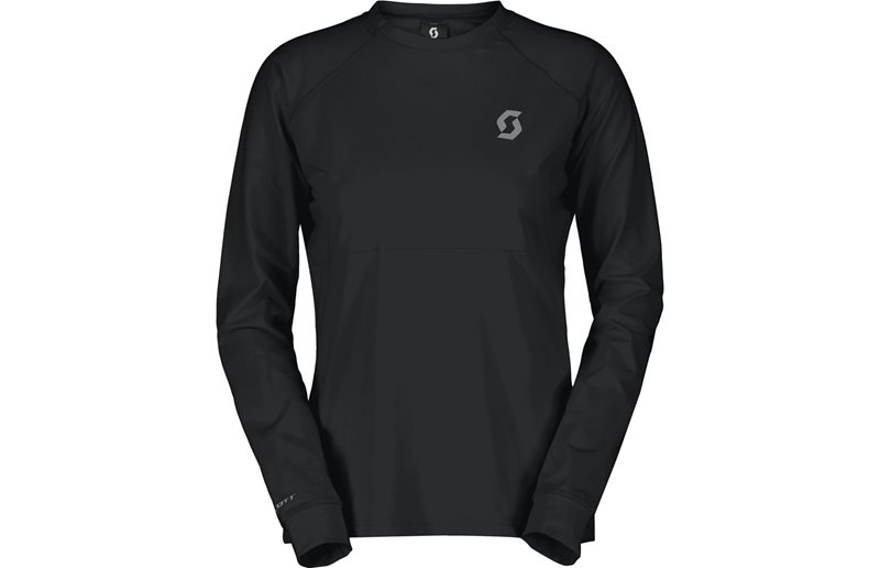 Cykeltröja Scott Trail Storm Warm Light LS Women's Tee Black