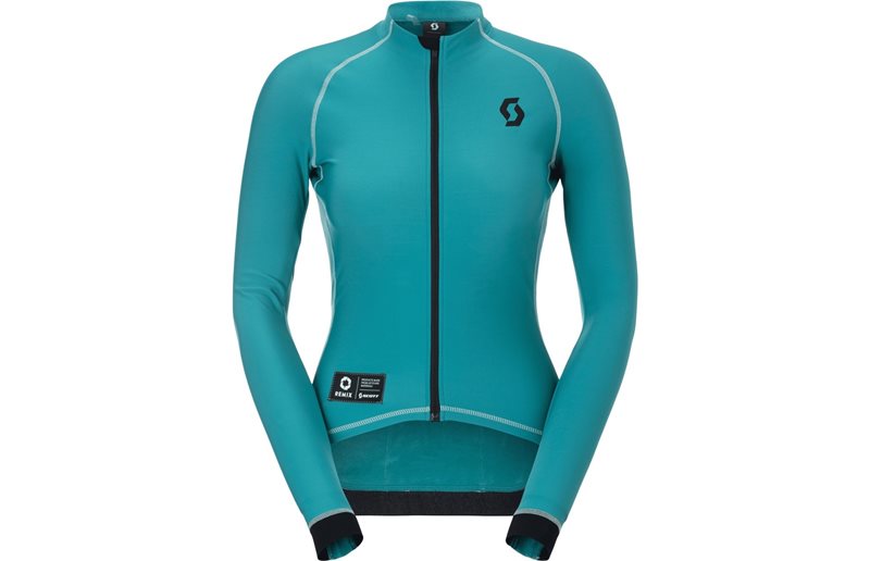 Cykeltröja Scott RC Pro Warm LS-Remix Women's Jersey Winter Green