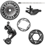 Komponentgruppe SRAM Eagle 90 E-Bike 34T 104 BCD uten krankar