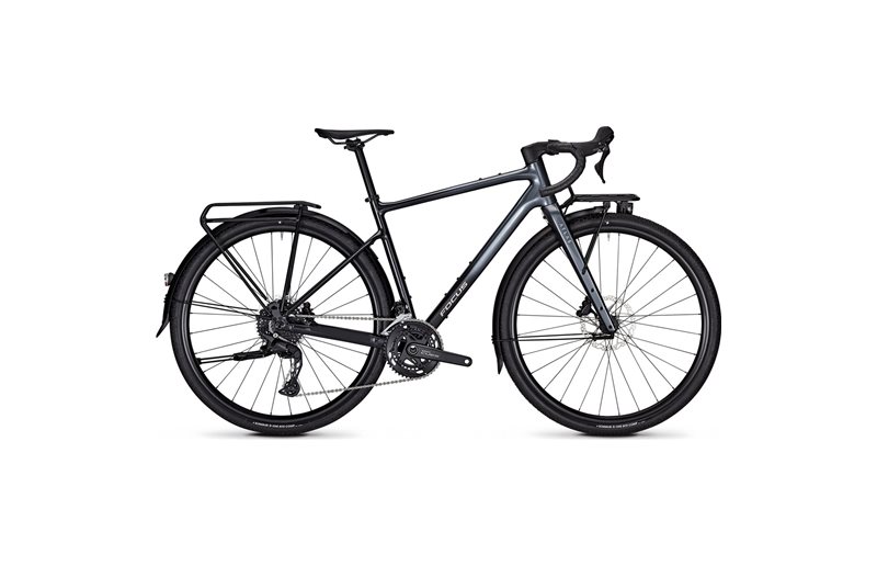 Gravel-pyörä Focus Atlas 6.8 EQP Diamond Black