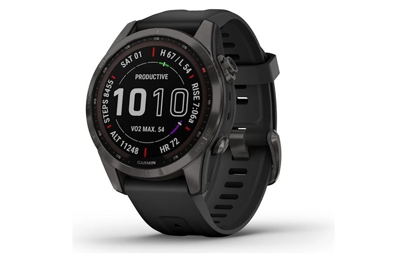 Träningsklocka Garmin Fenix 7S Sapphire Carbon Gray Dlc W/Ith Black Band