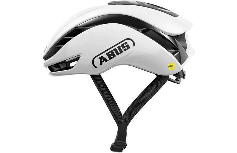 Pyöräilykypärä ABUS GameChanger 2.0 MIPS Round Fit Shiny White