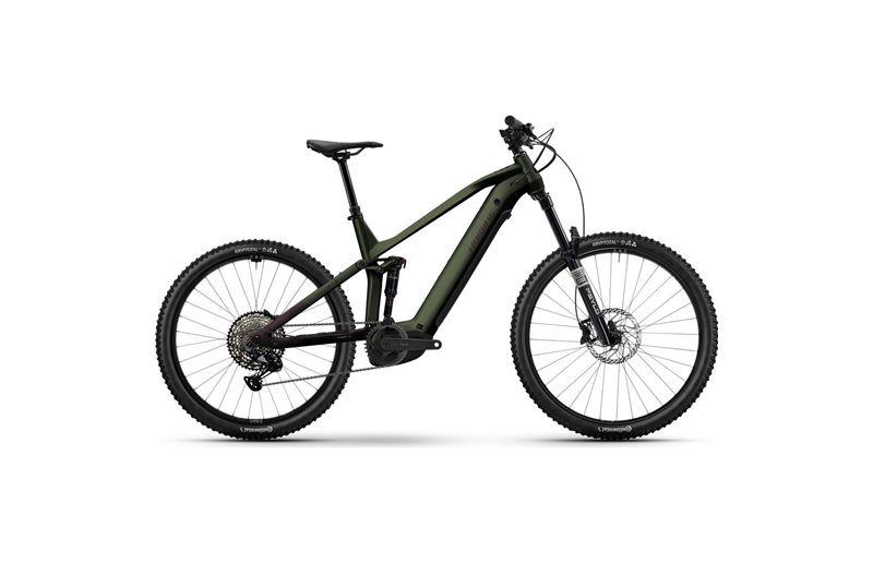 El MTB Haibike ALLMTN 6 Swamp/Midnight Plum