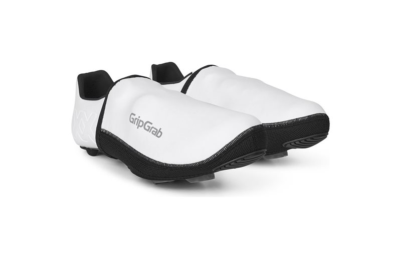 Skoovertræk GripGrab PACR Windproof Toe Covers White