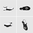 Skoovertræk GripGrab PACR Windproof Toe Covers White