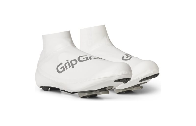Skoovertræk GripGrab Faststream Aero Shoe Covers White
